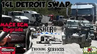 Замена двигателя Prostar с Max-Force на 14 Detroit Series 60 | Модернизация ЭБУ MACK GRANITE