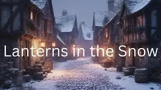 Medieval Winter Village Ambience | Snowy Night Atmosphere for Checking How Many Days Till Christmas