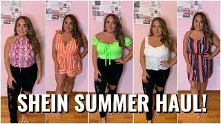 SHEIN PLUS SIZE SUMMER TRY ON CLOTHING HAUL | Apple Shape Friendly?