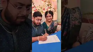 Started new life 🥰❤... Registry Marriage❤.. 22.09.24 #love #arrangement #trendingshorts #viralvideo