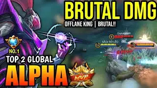 ALPHA BEST BUILD 2023 | TOP 2 GLOBAL ALPHA GAMEPLAY | MOBILE LEGENDS✓