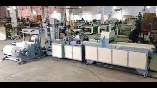 W Cut Non Woven Printed Shopping Bag Making Machine with Auto Punch