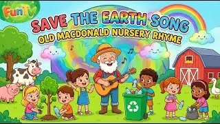 Earth Song for Kids | Old MacDonald Had a Farm Style | Nature & Animals Save the Earth Song for Kids