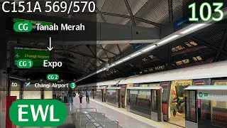 [SMRT] [KSFA CGL - Part 1] Kawasaki CSR Qingdao Sifang C151A [569/570] - Tanah Merah &raquo; Expo (CGL)