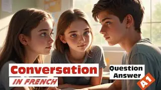 Learn french for beginners A1 | Easy park conversation  | #weather #time