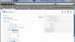 Joomla 1.5 Tutorial - Section Blog Layout - Setting Parameters
