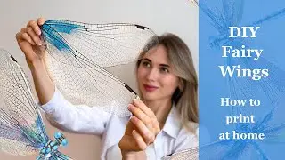 DIY Fairy Wings | How to print Transparent Dragonfly Wings on a plastic film at home