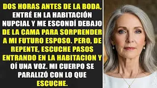 Me escondí debajo de la cama para darle una sorpresa a mi futuro esposo, pero quedé en shock cuan
