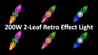 200W 2-Leaf Retro Effect Light