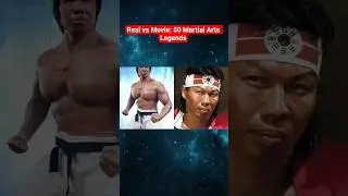 Real vs Movie: 50 Martial Arts Legends#martialarts #kungfufighting