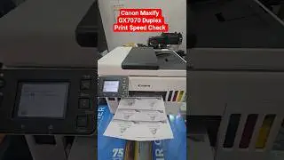Canon Maxify GX7070 Duplex All-in One Color printer Copy Speed Check print Speed Check #SpeedCheck