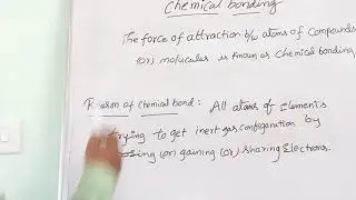 Chemical Bonding demo/ 11th chemistry