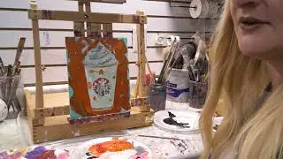 How to Paint a Pumpkin Spice Latte Part 2
