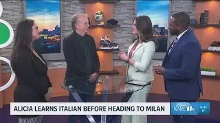 KARE 11 Sunrise anchors learn basics of Italian language ahead of the Olympic Games