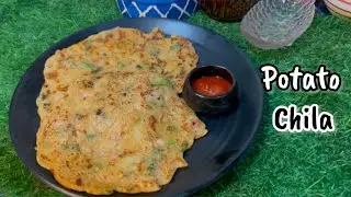 Potato chilla recipe || It will be cooked in very less oil || potato chilla @Food_menu_by_jinat2005