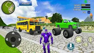 Iron Suit Hero Ninja Gangster Crime Vegas City - Android Gameplay #3