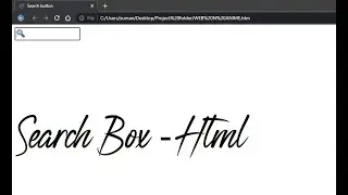 Search box using only html