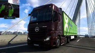 Por Polonia en un Mercedes-Benz Actros 🚚 | Euro truck simulator 2 | Logitech G29 Gameplay
