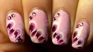 nail art rubans torsadés one stroke