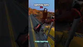 Какая машина обгонит грузовик и выживет? #beamng #beamngdrive #game #gaming #car #cars