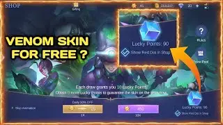 Aurora summon event lucky points 90 || Free Venom skin mobile legends