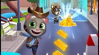 1 Hora de Talking Tom - Jugando Talking Tom Cowboy - Juegos Para Niños