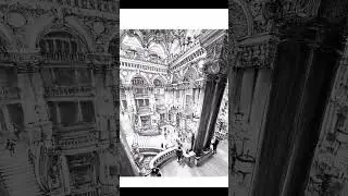The Beauty of Palais Garnier #shorts #drawingvideo #inkdrawing #drawings  #pendrawing #paris