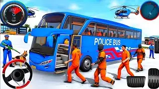 City Police Bus Simulator 3D Games - US Police Bus Transport Prison Games 2023 - Android Gameplay