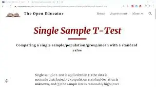 Single Sample T Test Application, Data Collection, Analysis, Results Explained in MS Excel & Minitab