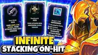 7.0 ATTACK SPEED AZIR INFINITELY STACKING ON-HIT MAGIC DAMAGE WITH DEATH TOUCH AUGMENT
