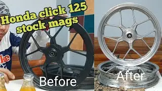 How to remove color of stock mags | Honda Click Paint stripper #HondaClick #Gamechanger