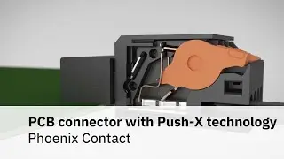 PCB connector with Push-X technology for fast direct connection