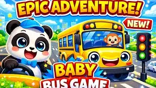 Baby Bus Game &ndash; Fun Learning Ride!Cute Panda Bus Game for Kids
