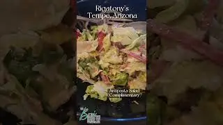 Complimentary Antipasta Salad & Bread at Rigatony's || Tempe, Arizona