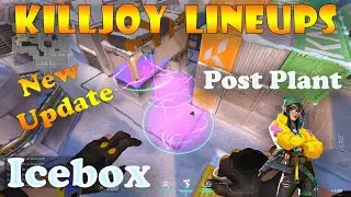 Top 10 New Icebox Killjoy Post plant Lineups | Killjoy Lineups Icebox | Valorant Tips & Tricks