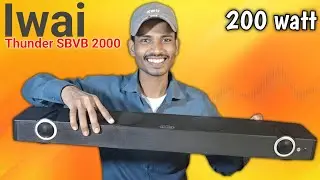200 Watt's ! Iwai Thunder SBVB 2000 ! 4 EQ Mode ! 2.2 Channel Soundbar ! 