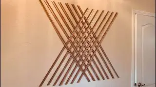 DIY: Metallic Wall Hanging Decor out of Upcycled Window Blinds {MadeByFate} #422