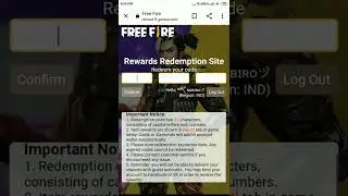 free fire || FFPL redeem code ||FF reward#nobirogameplay