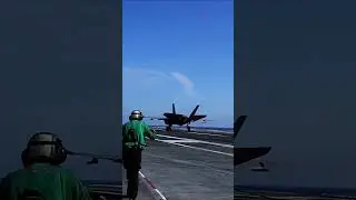 F-35 & Super Hornet in Action on Nimitz-Class Carrier!