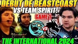 😲DEBUT beastcoast vs Team spirit Game 1😲Lumpy vs Yatoro THE INTERNATIONAL 2024 DOTA 2