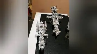 Hand made star ship models