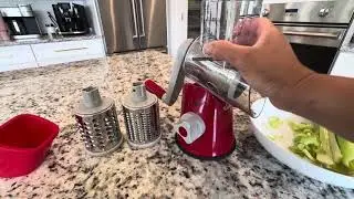 Rotary Cheese Grater Shredder Chopper Round Tumbling Box