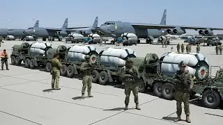 Tensions Rise! US Arms Dozens of B-52 Bombers with Gigantic Rotary Missile Launchers