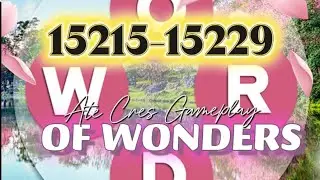 WORDS OF WONDERS CROSSWORD PUZZLE Level 15215-15229