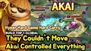 Akai (Mythical Glory): Hyper Hard Game Carry Win | BUILD TOP1 GLOBAL | MLBB