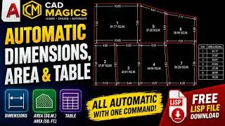 AutoCAD : Cotes, surface et tableau automatiques en une commande | LISP GRATUIT