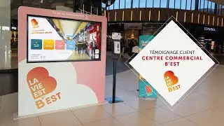 Bornes tactiles au Centre commercial B'EST⎜Orienter les clients et les informer sur les offres