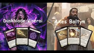 Please Dont Ban Duskblade.Flesh And Blood Blitz Format.Jul's Duskblade Viserai vs Phua's Axes Boltyn