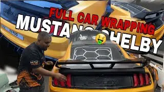 FULL CAR WRAPPING FOR MUSTANG SHELBY | CAR HUB DUBAI