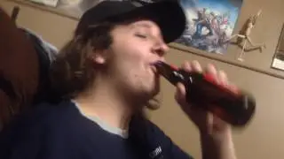 Cracking a cold one with the boys